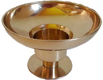 Brass Universal candle holder 4 1/4" dia