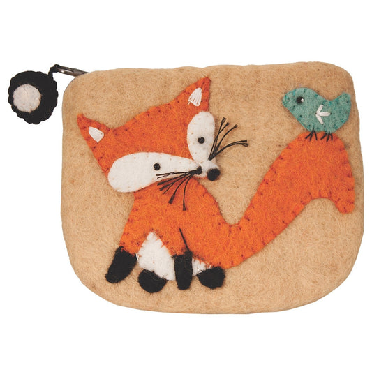 Felt Coin Purse - Fox - Wild Woolies