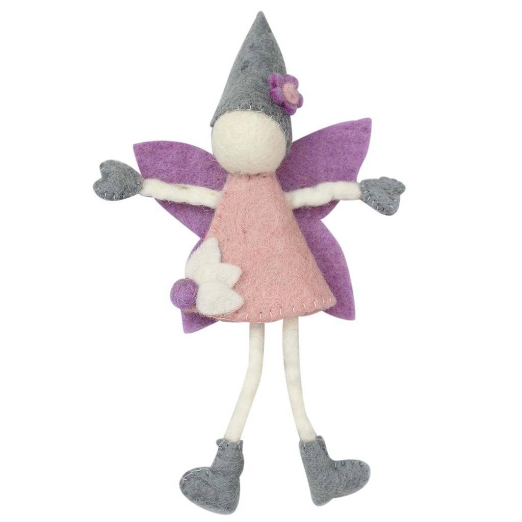 Cream Tooth Fairy with Hat - Global Groove- Purple