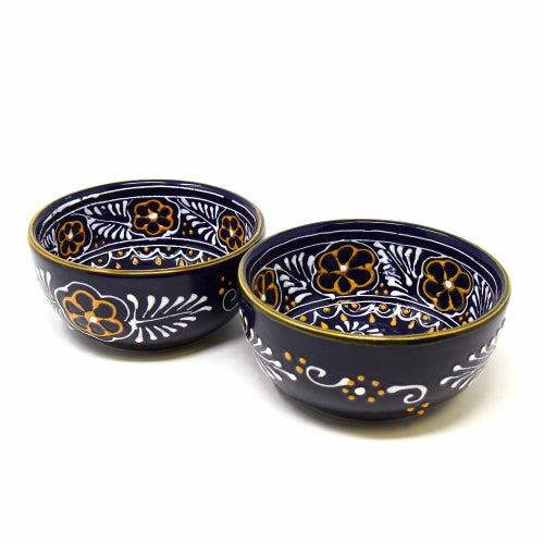 Half Moon Bowls - Blue, Set of Two Dip Bowls - Encantada