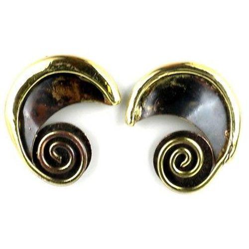 Evolution Brass Post Earrings - Brass Images