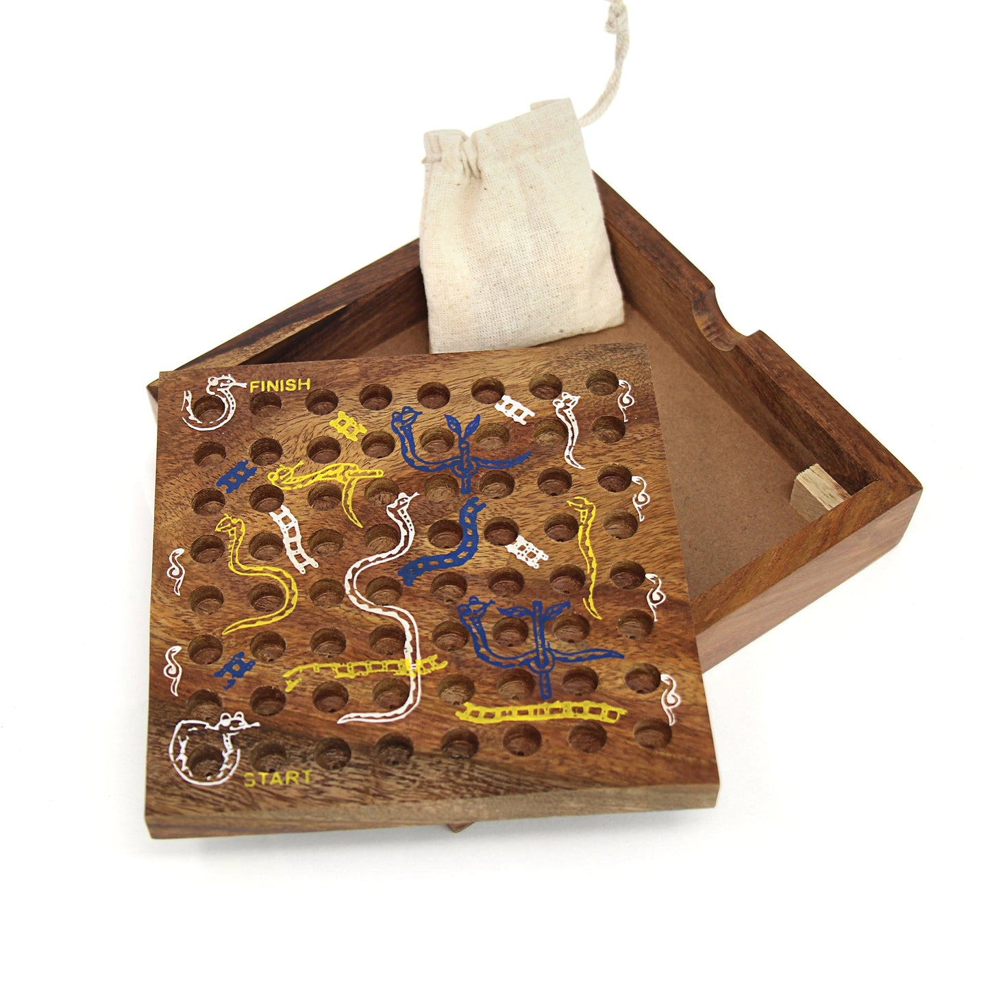 Handmade Snake and Ladders Game- Fair Trade-India