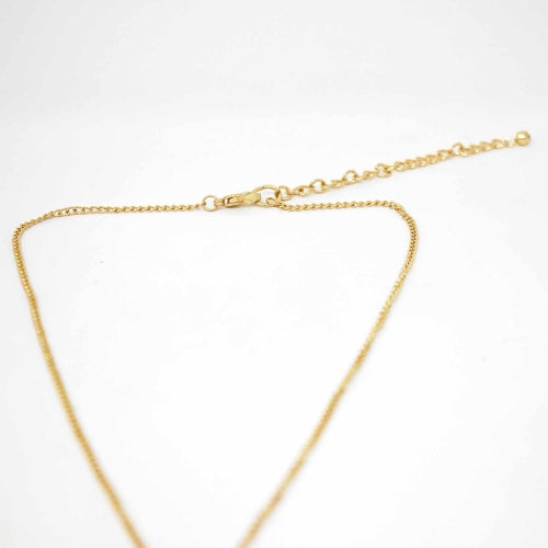 Cone Pendant Gold-tone Necklace - Fair Trade- India