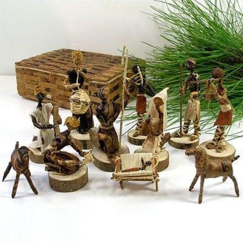 Banana Fiber Nativity Set - Esther Kariuki - Kenya