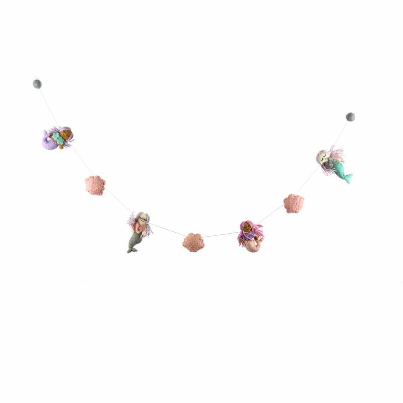 Mermaid Felt Garland - Global Groove