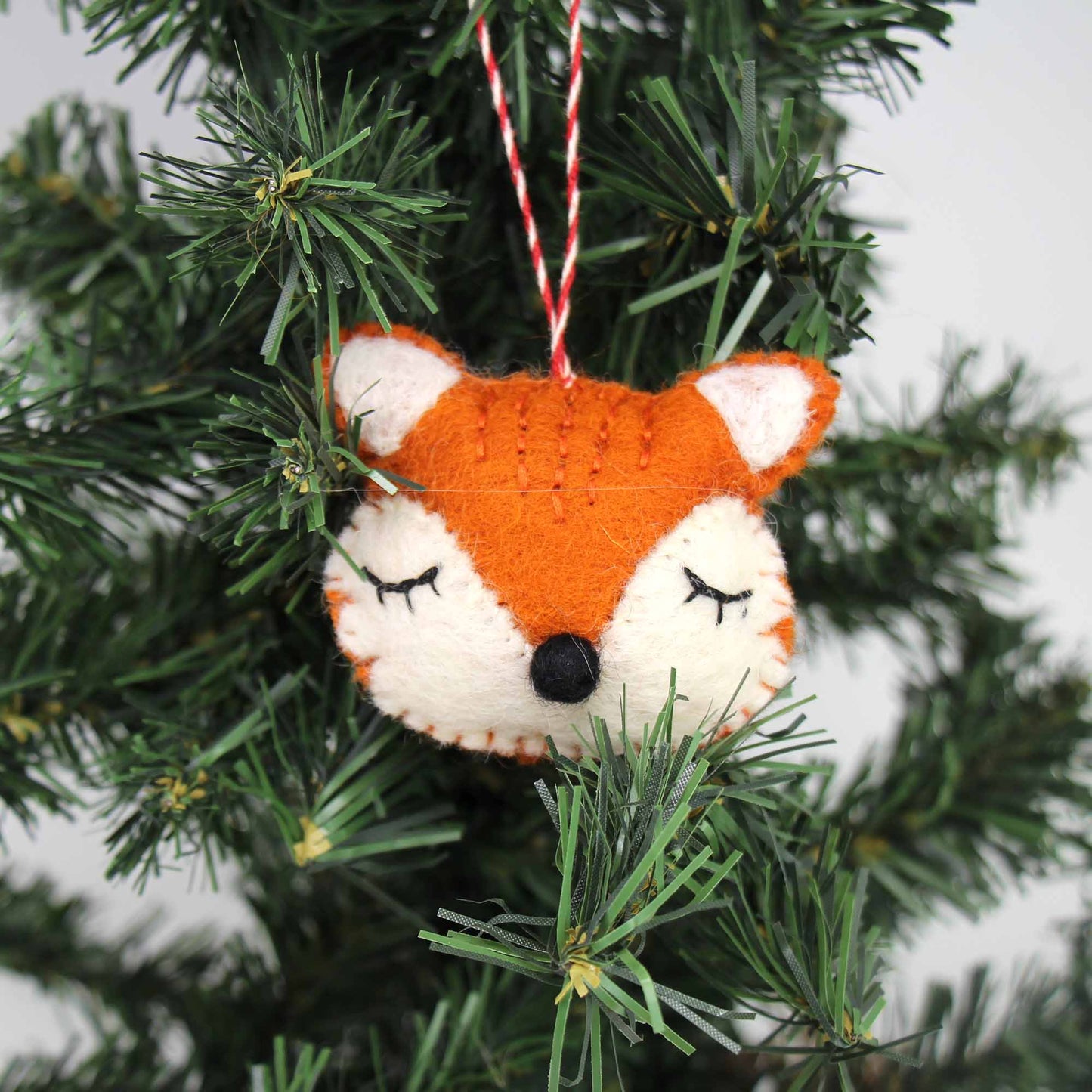 Hand-made Felt Christmas Ornament- Fox - Global Groove