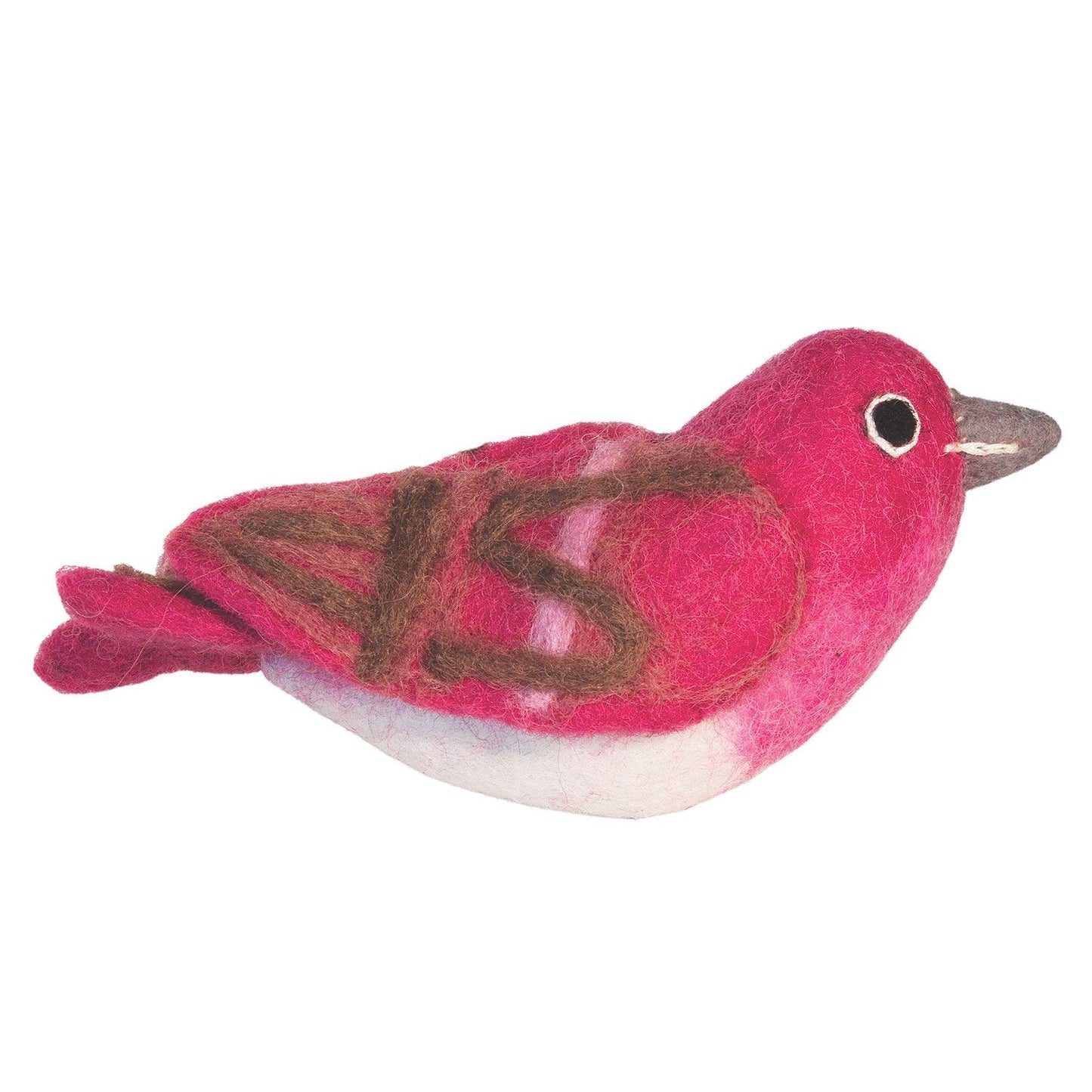 Felt Bird Garden Ornament - Purple Finch - Wild Woolies